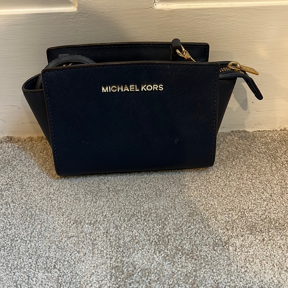 Small Blue Michael Kors Purse